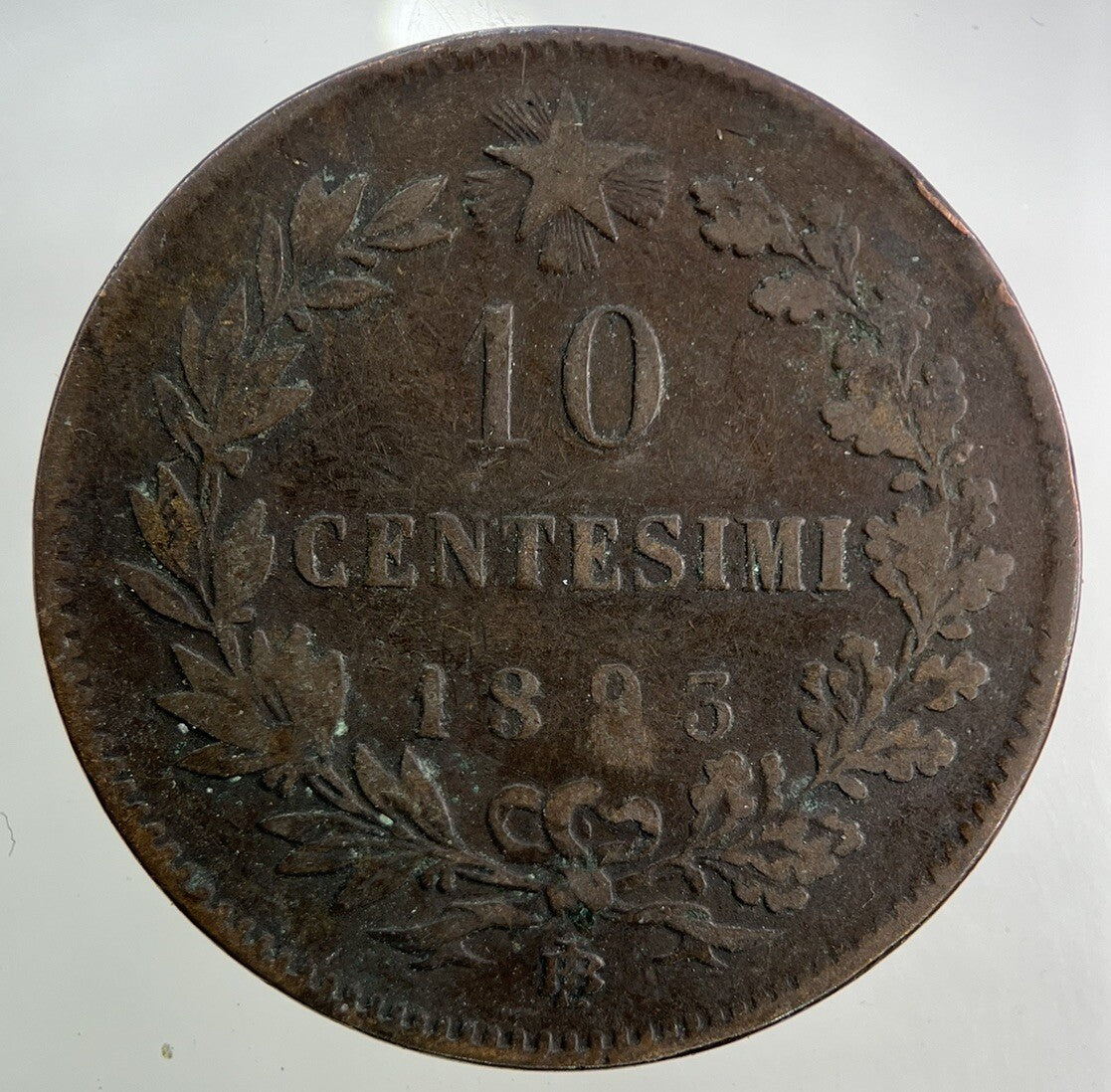 1893 Italy 10 Centesimi Coin | Collectable Grade