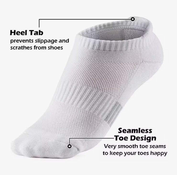 10 Pair Pack Womens Trainer Multicoloured Ankle Cotton Low Cut Sports Socks