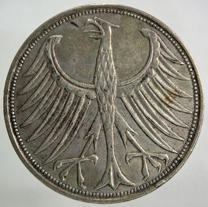 1951 Germany 5 Mark Silver Coin | Fine Collectable Grade
