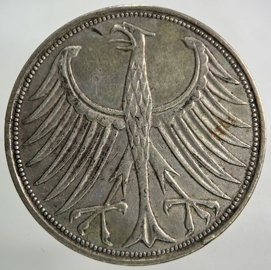 1951 Germany 5 Mark Silver Coin | Fine Collectable Grade
