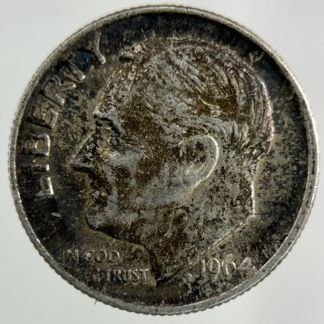 1964 US USA Roosevelt Dime Silver Coin | Fine Collectable Grade