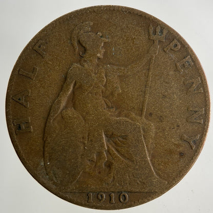 1910 Edward VII Half - Penny Coin | Collectable Grade