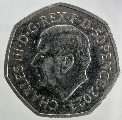 2023 Charles III 3rd Coronation 50p Fifty - Pence Coin | Collectable Grade