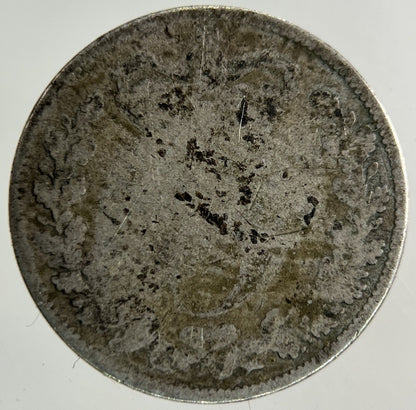 British Victoria Threepence Silver Coin | Worn Grade