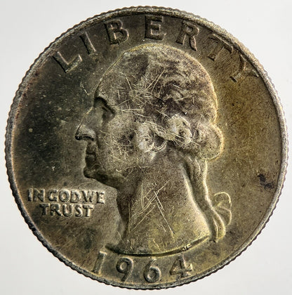 1964 - D US USA Quarter Dollar Silver Coin | Fine Collectable Grade | a9315