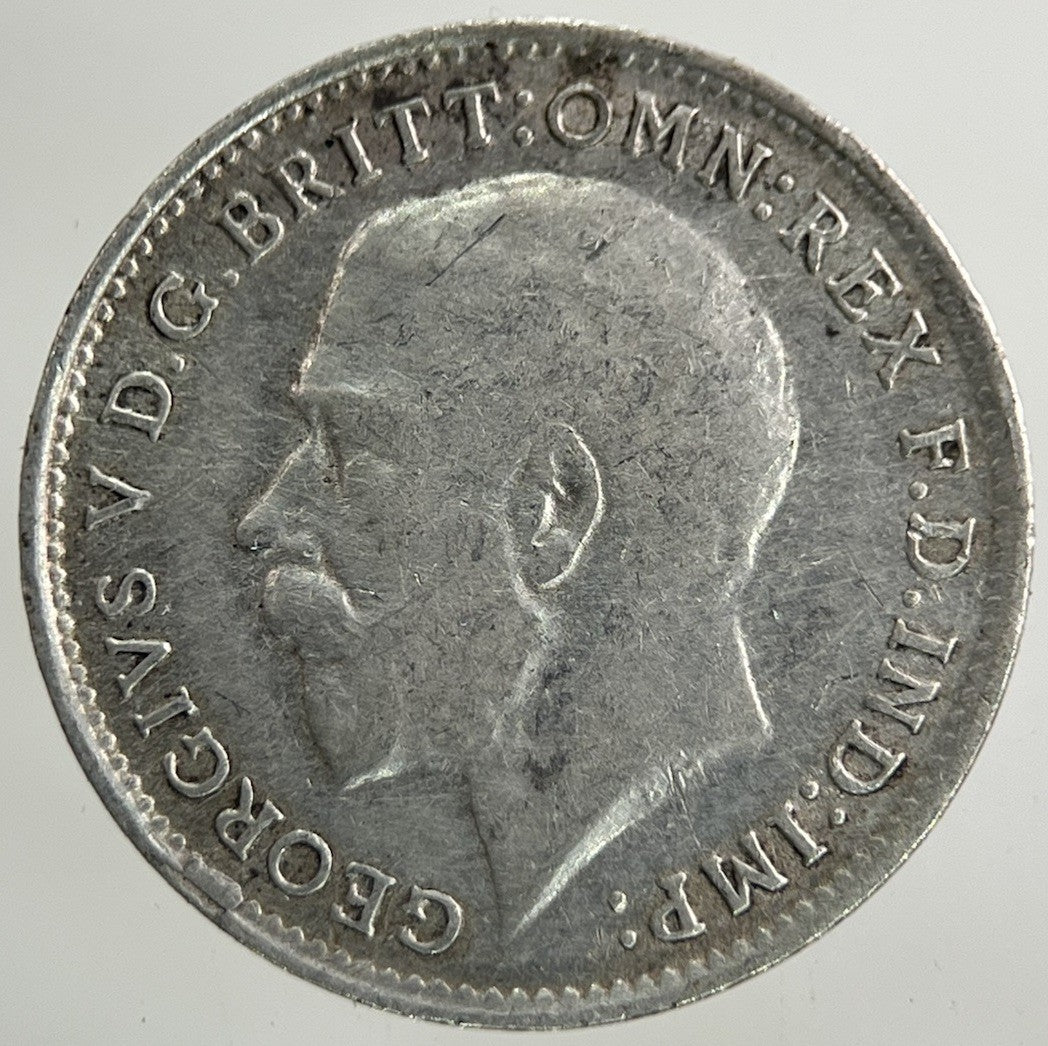 1916 George V Threepence Silver Coin | Very High Grade