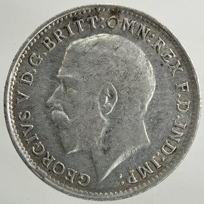 1916 George V Threepence Silver Coin | Very High Grade