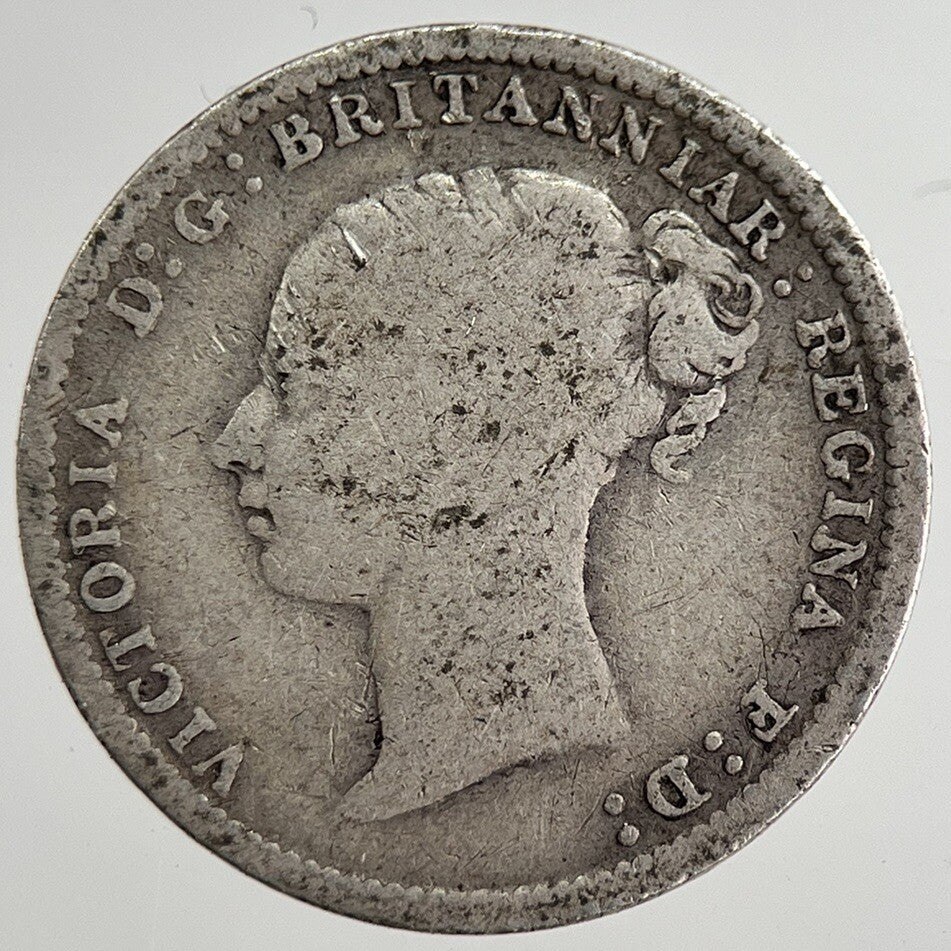 1886 Victoria Threepence Silver Coin | Collectable Grade | a8803