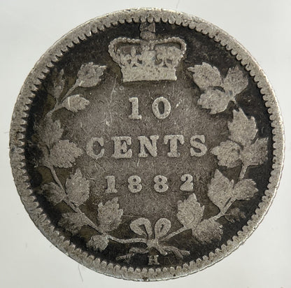 1882 - H Canada 10 Cents Silver Coin | Collectable Grade