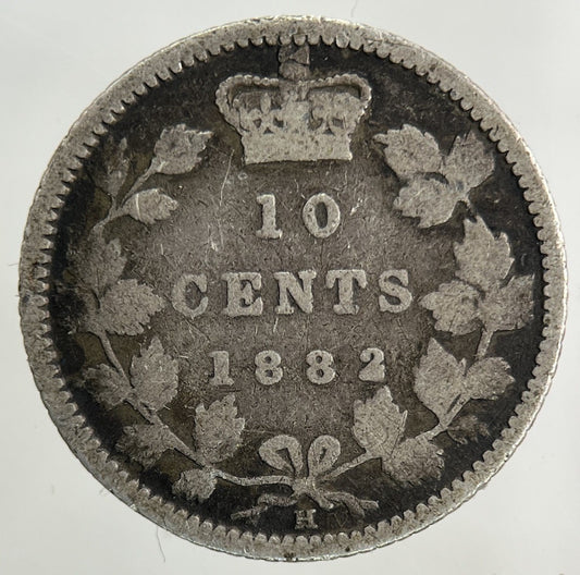 1882 - H Canada 10 Cents Silver Coin | Collectable Grade