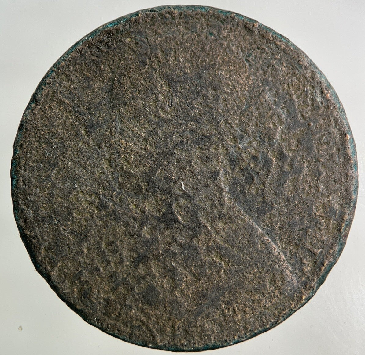 1866 Victoria One Penny Coin | Worn Grade