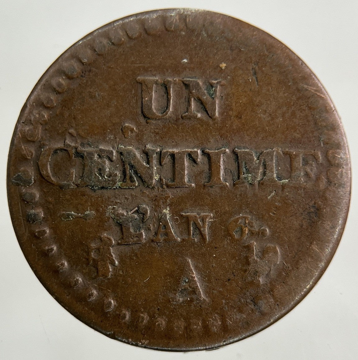 France Un 1 Centime L’an 6 A Coin | Fine Collectable Grade