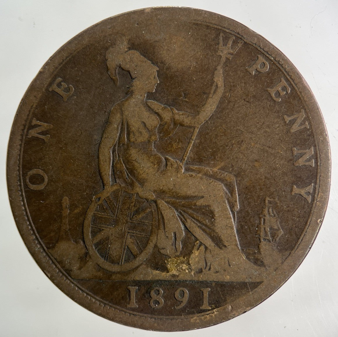1891 Victoria One Penny Coin | Collectable Grade
