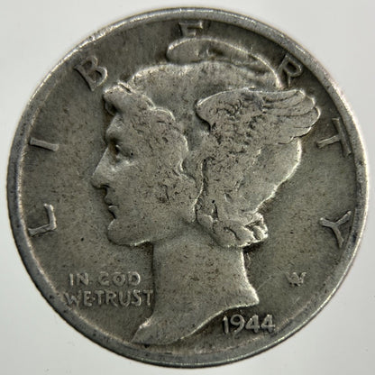 1944 US USA Mercury Dime Silver Coin | Collectable Grade