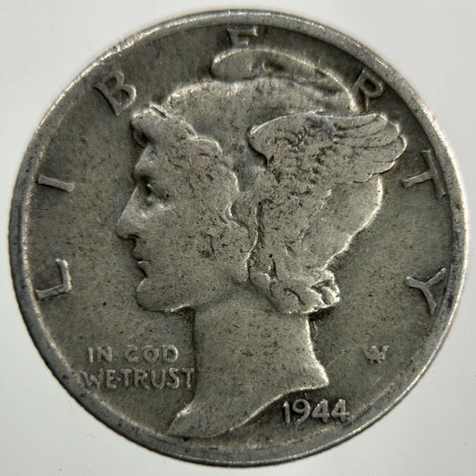 1944 US USA Mercury Dime Silver Coin | Collectable Grade