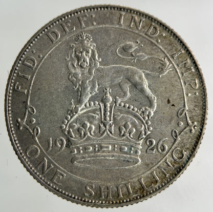 1926 George V Shilling Silver Coin | Very High Grade