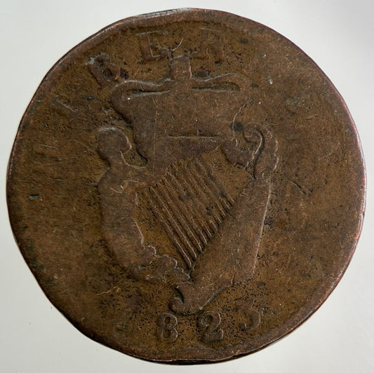 1823 Irish Half - Penny Coin | Collectable Grade