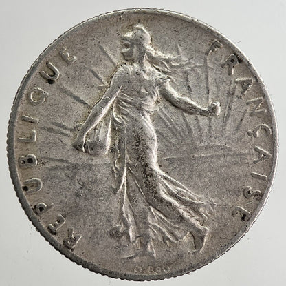 1916 France 50 Centimes Cents Silver Coin | Fine Collectable Grade | a8369
