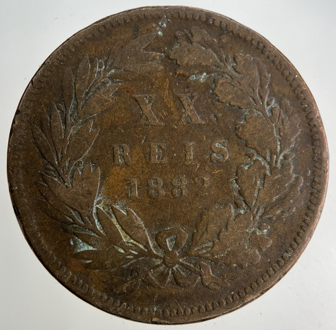 1882 Portugal XX 20 Reis Coin | Collectable Grade