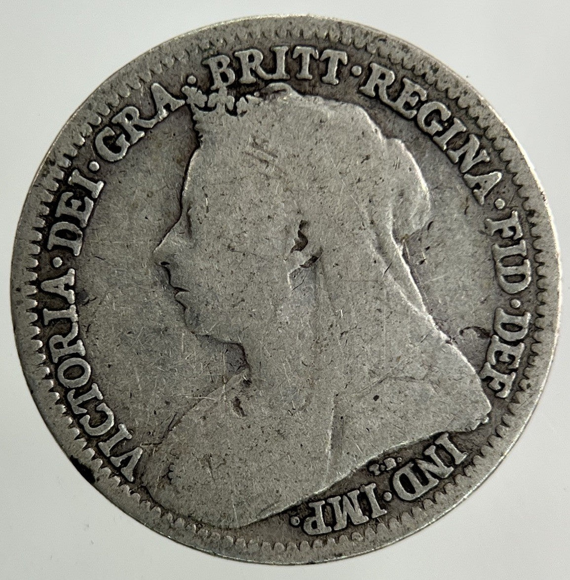 1900 Victoria Threepence Silver Coin | Collectable Grade