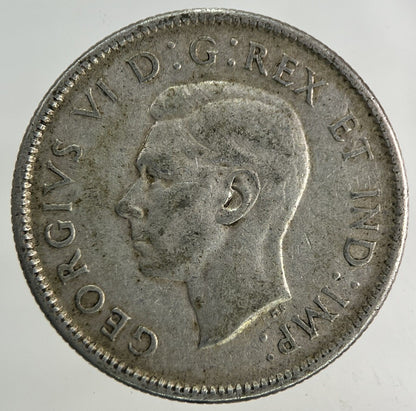 1947 Canada 25 Cents Silver Coin | Fine Collectable Grade