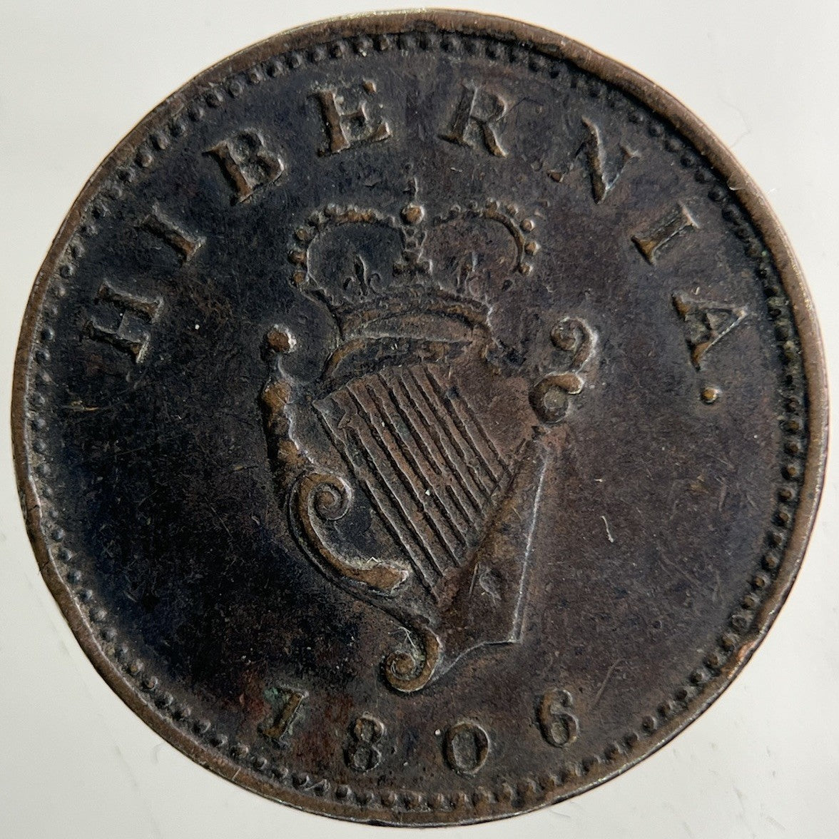 1806 Irish Farthing Coin | Very High Grade