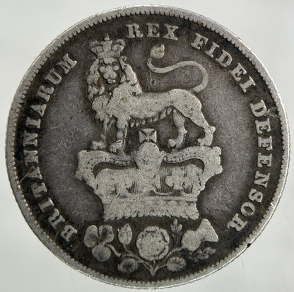 1825 George IV Shilling Silver Coin | Fine Collectable Grade