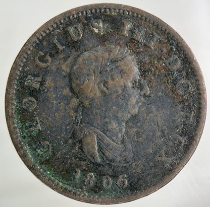1806 George III 3rd Half - Penny Coin | Collectable Grade