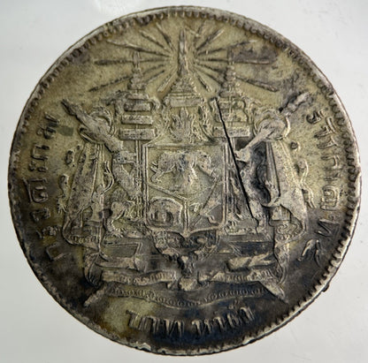 1876 - 1900 Thailand Thai Rama V 1 Baht Silver Coin | Collectable Grade