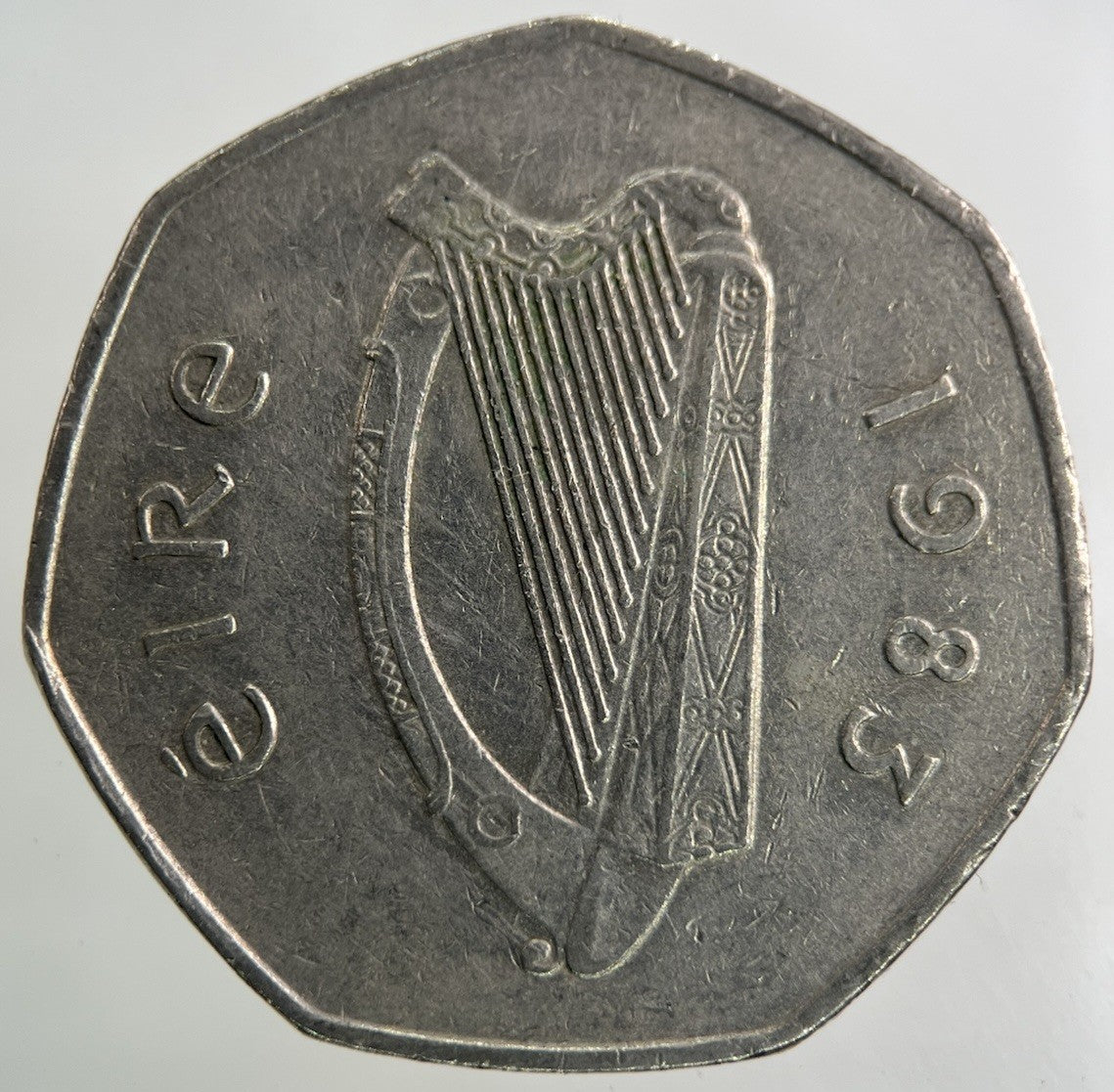 1983 Irish Ireland 50p Fifty Pence Coin | Fine Collectable Grade