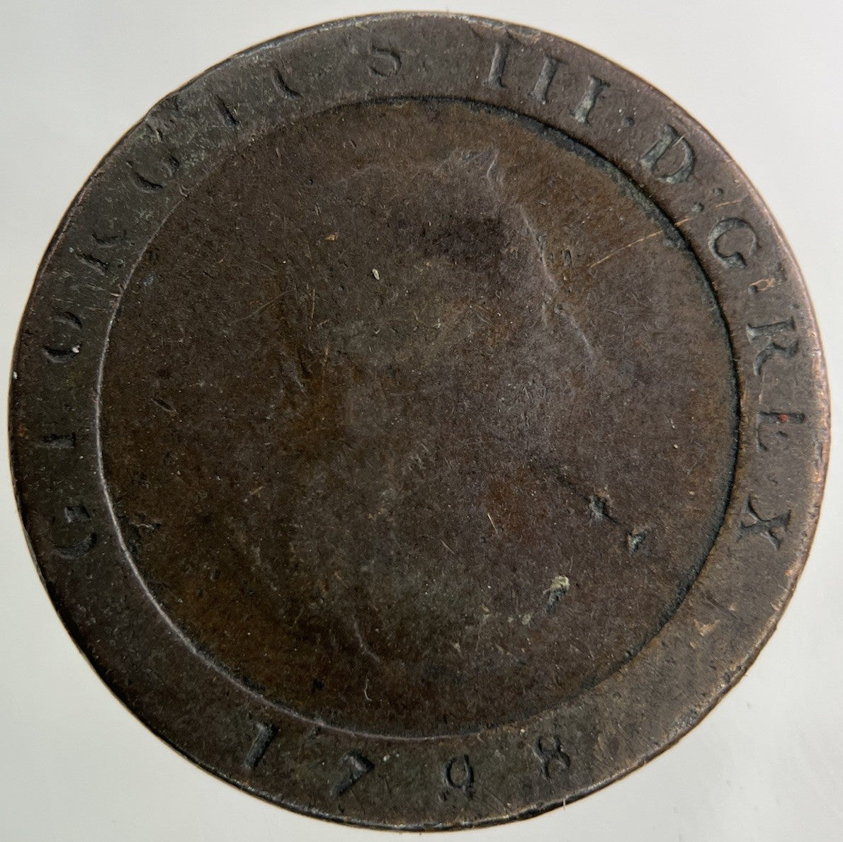 1798 Isle Of Man Half - Penny Coin | Collectable Grade