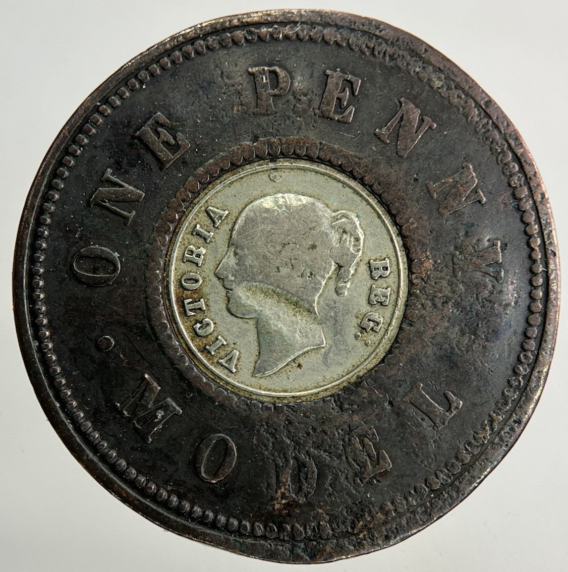 British Victoria One Penny Model Token Coin | Collectable Grade