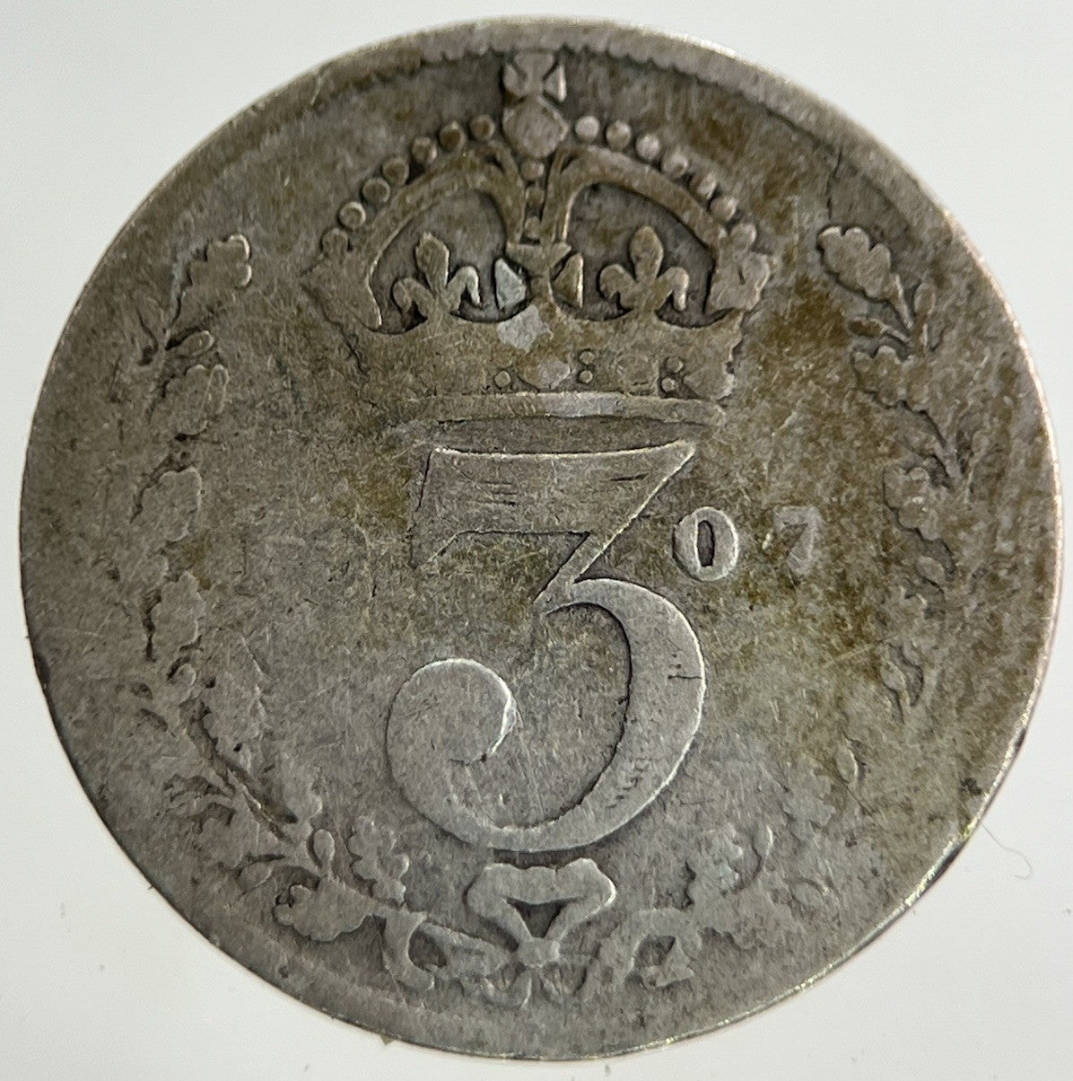 1907 Edward VII Threepence Silver Coin | Collectable Grade