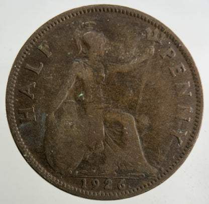 1926 George V Half - Penny Coin | Collectable Grade