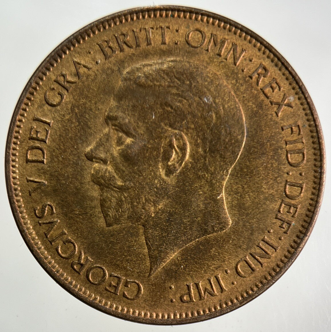1935 George V One Penny Coin | Very Fine Grade