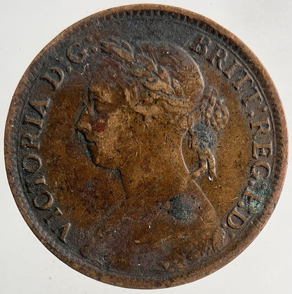 1886 Victoria Farthing Coin | Fine Collectable Grade | a9208