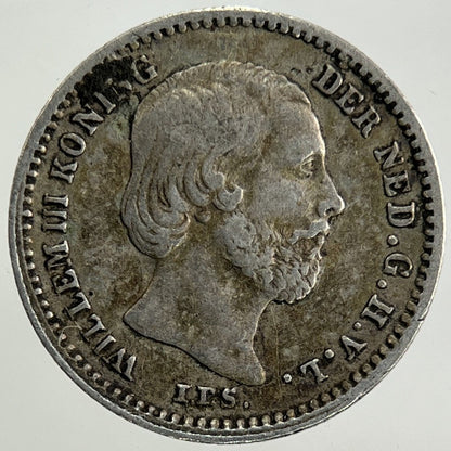 1862 Netherlands 5 Cents Silver Coin | Fine Collectable Grade