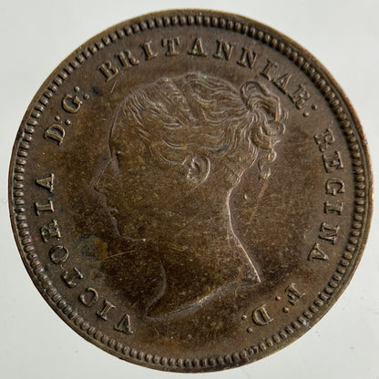 1844 Victoria Half - Farthing Coin | Very High Grade
