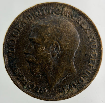 1916 George V Farthing Coin | Collectable Grade