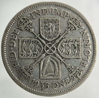 1935 George V Florin Silver Coin | Collectable Grade