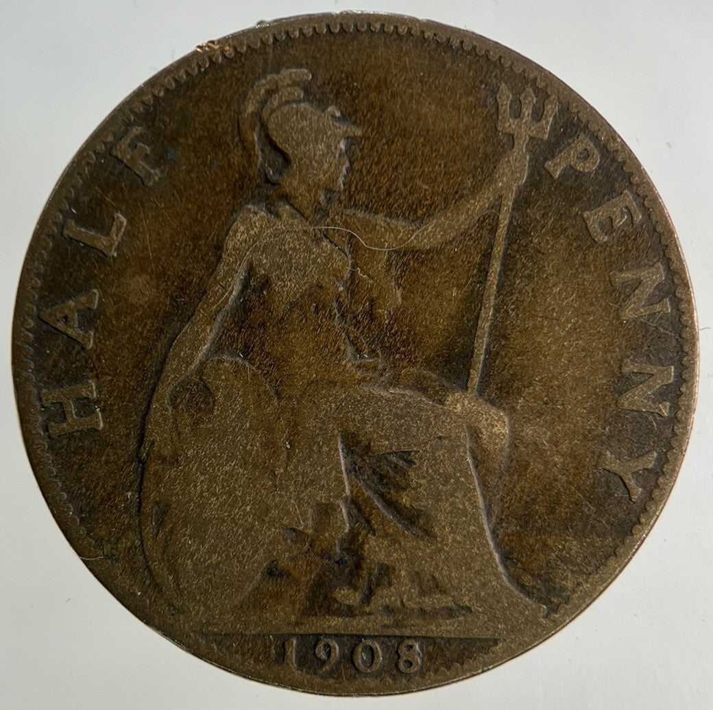 1908 Edward VII Half - Penny Coin | Collectable Grade