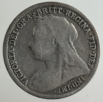 1896 Victoria Threepence Silver Coin | Fine Collectable Grade