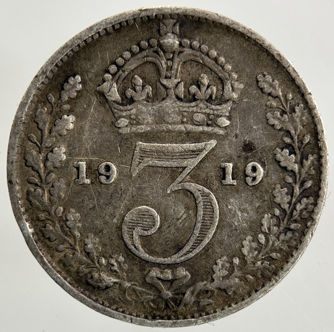 1919 George V Threepence Silver Coin | Fine Collectable Grade