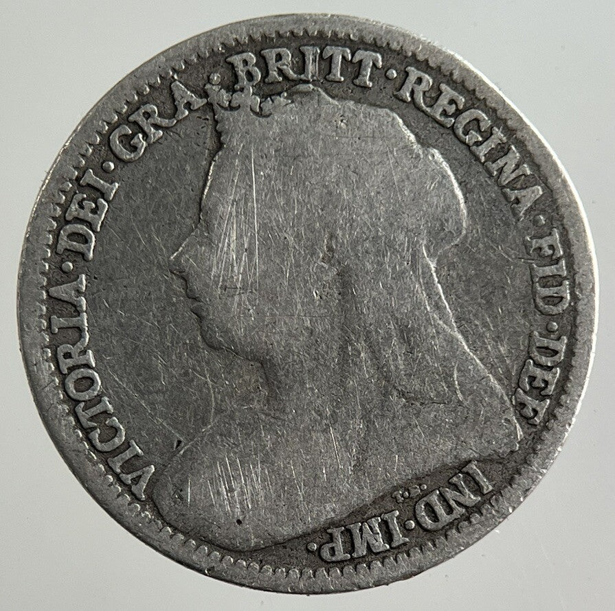 1895 Victoria Threepence Silver Coin | Fine Collectable Grade