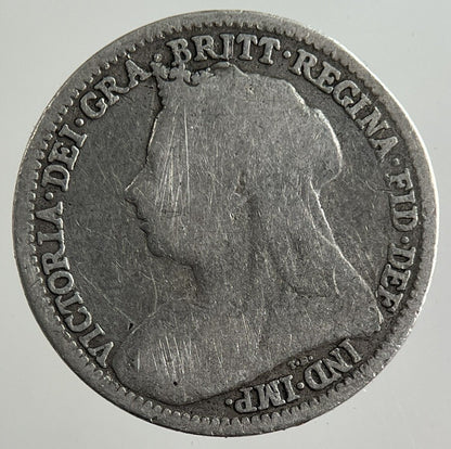 1895 Victoria Threepence Silver Coin | Fine Collectable Grade