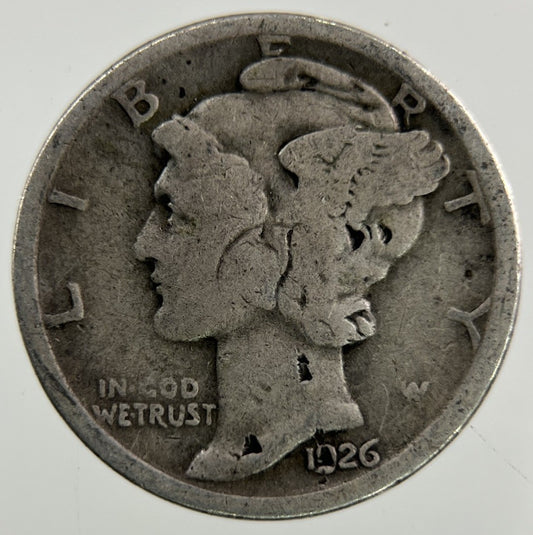 1926 US USA Mercury Dime Silver Coin | Collectable Grade