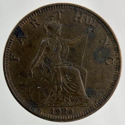 1926 George V Farthing Coin | Fine Collectable Grade