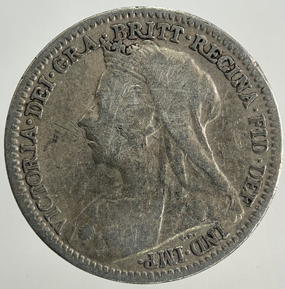 1900 Victoria Threepence Silver Coin | Fine Collectable Grade