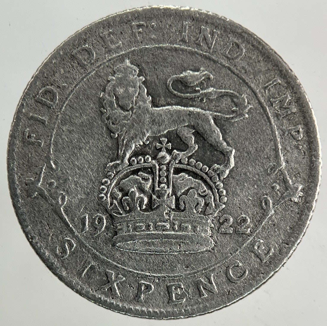 1922 George V Sixpence Silver Coin | Collectable Grade