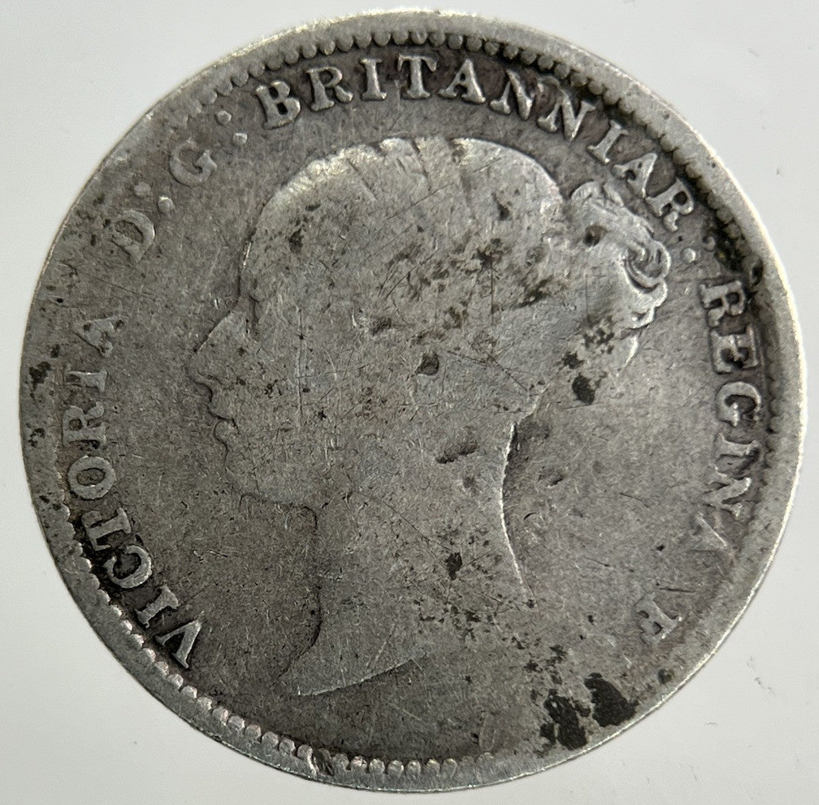 1886 Victoria Threepence Silver Coin | Collectable Grade